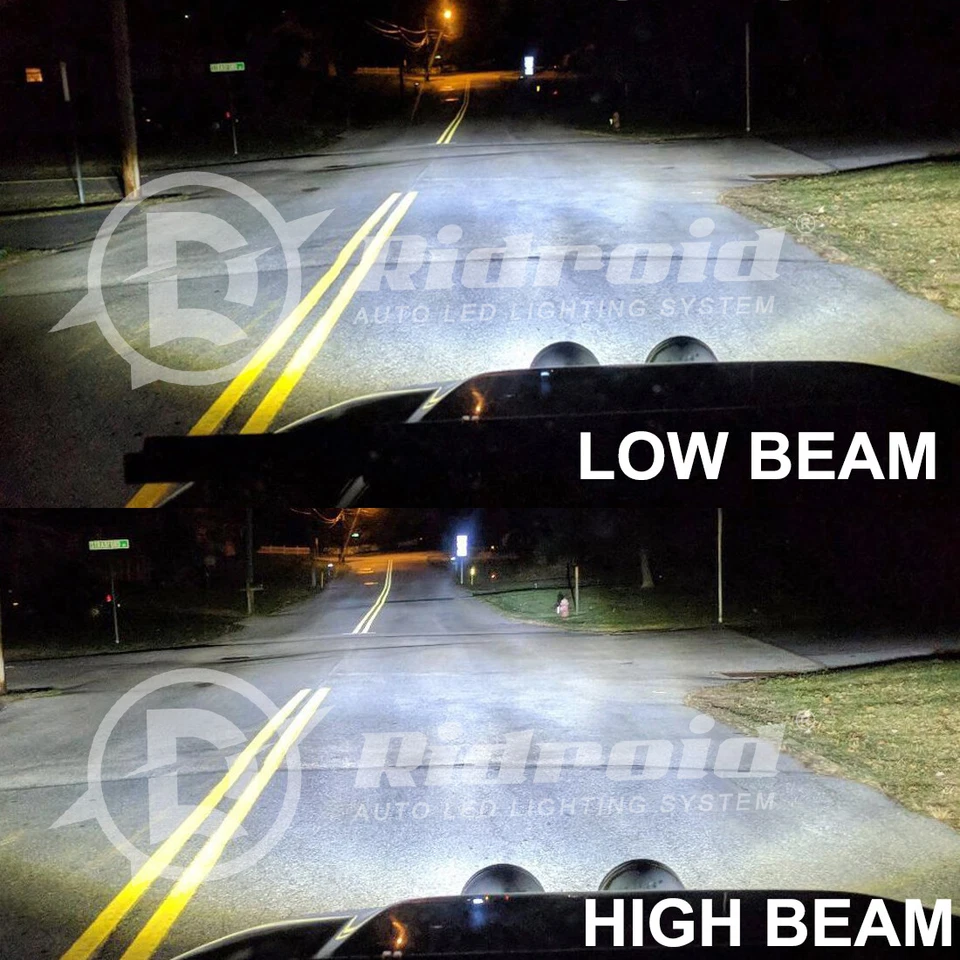 7inch LED Headlight Halo Angel Eyes Hi/Lo Beam For Toyota FJ Cruiser 2007-2014 - Image 2 of 4