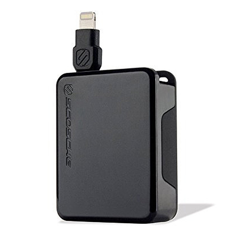 Scosche BoltBox Retractable Charge and Sync Cable, Black