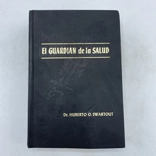 El Guardian De La Salud by Huberto Swartout -  1953 hardcover -  black leather