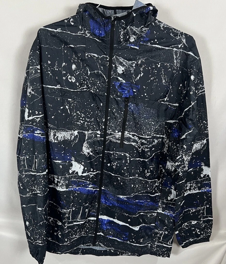 EASTBAY Shasta Water Resistant WINDBREAKER Reflective JACKET HOODED Medium