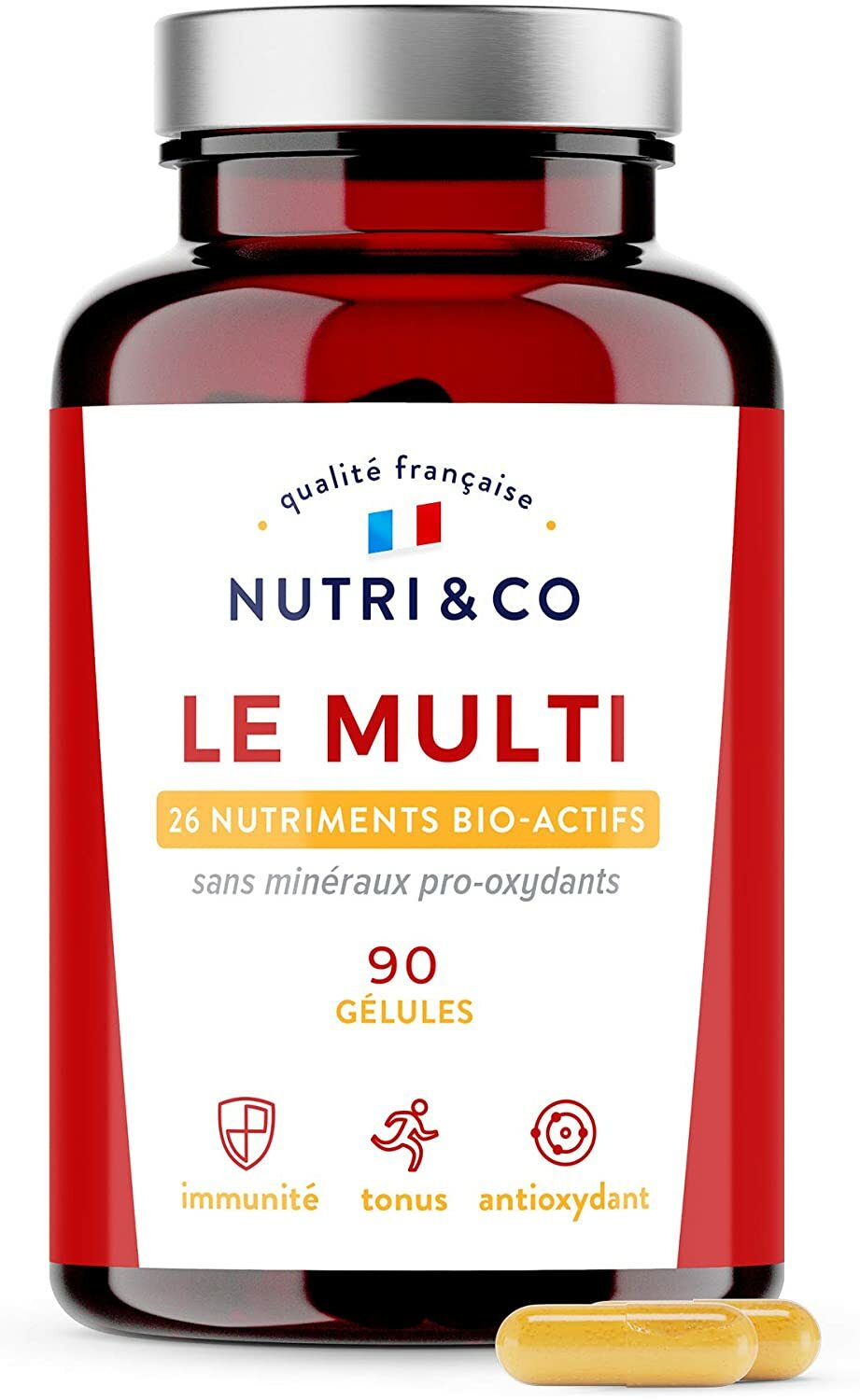 Multivitamines et Minéraux cure de 6 mois pour lutter contre la fatigue de l'adulte actif