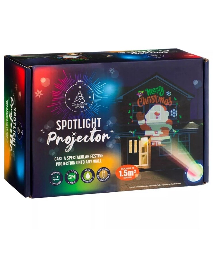 Led Projection Light Show Santa