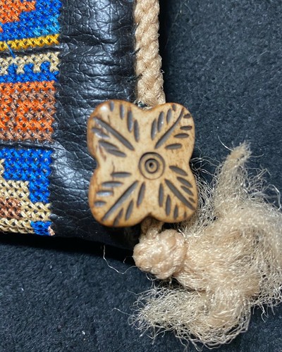 Southwest Medicine Bag- Beautiful Machine Embroidery Cross Stitch! - Picture 5 of 6