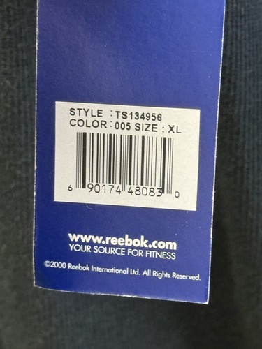 Vintage 2000 Reebok Golf Polo Solids Black Men Size XXL 2XL New With Tag NWT Y2K - Imagen 6 de 7