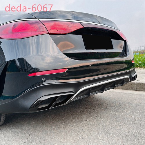 Gloss Black ABS Rear Exhaust Muffler Tail Pipe Cover For Benz E /CLE Class 2024+ - Picture 5 of 13
