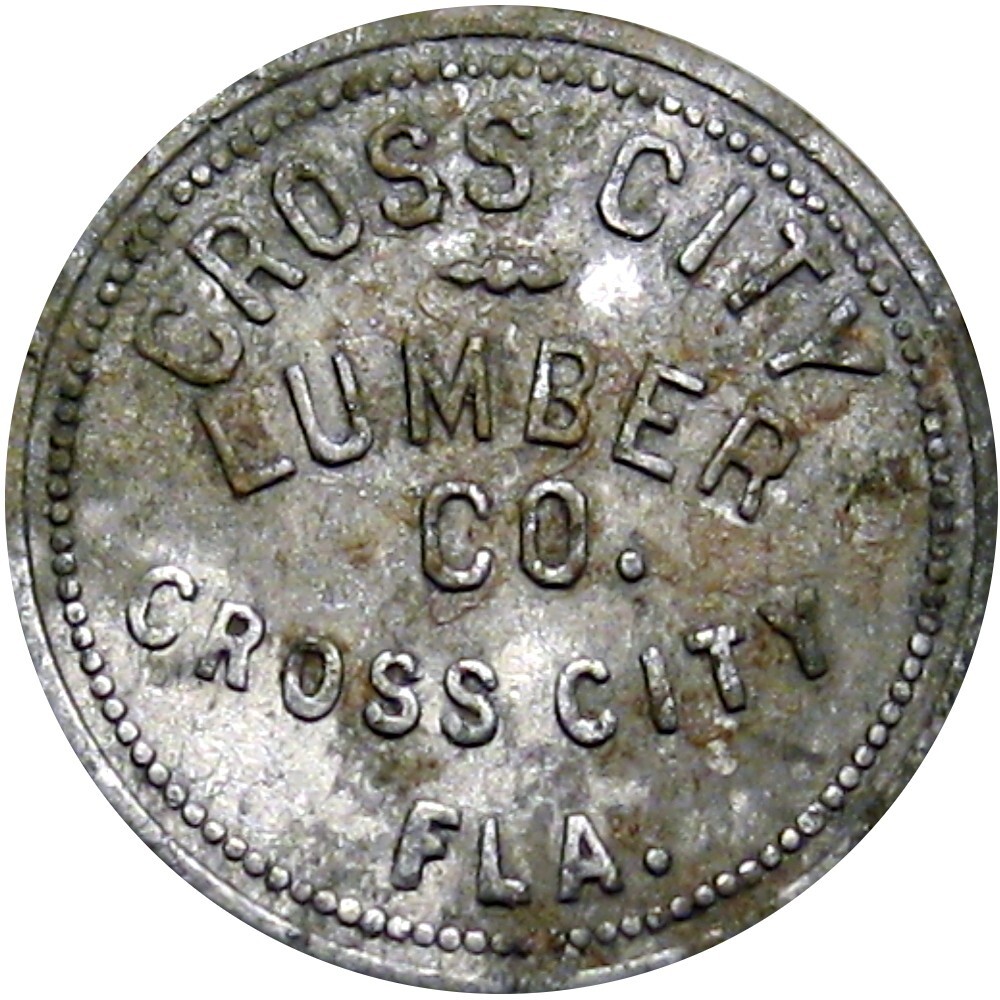 Cross City Florida R7 Lumber Scrip Good For Token Cross City Lumber 50