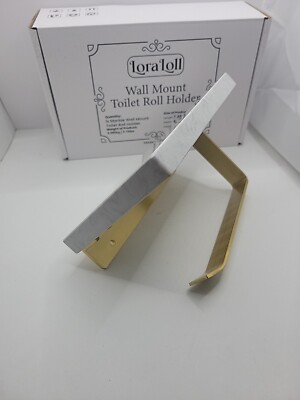Marble Toilet Paper Holder with Shelf  Gold Accents Lora Loll .
