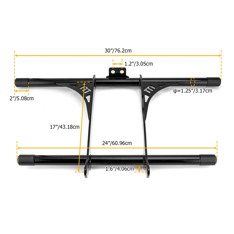 Para 2004-UP Harley XL Sportster com controles dianteiros protetor de motor dianteiro barra de choque - Imagem 3 de 4