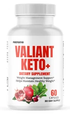 Valiant Keto Wellness Formula for Weight Loss & Energy Wellness, 60 Capsules