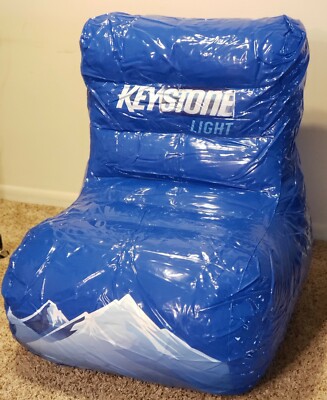Keystone Light Beer Inflatable Blue Chair NEW RARE | eBay