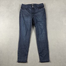 Judy Blue Jeans Womens 11/30 Blue Skinny Fit Dark Wash Stretch Denim Preppy