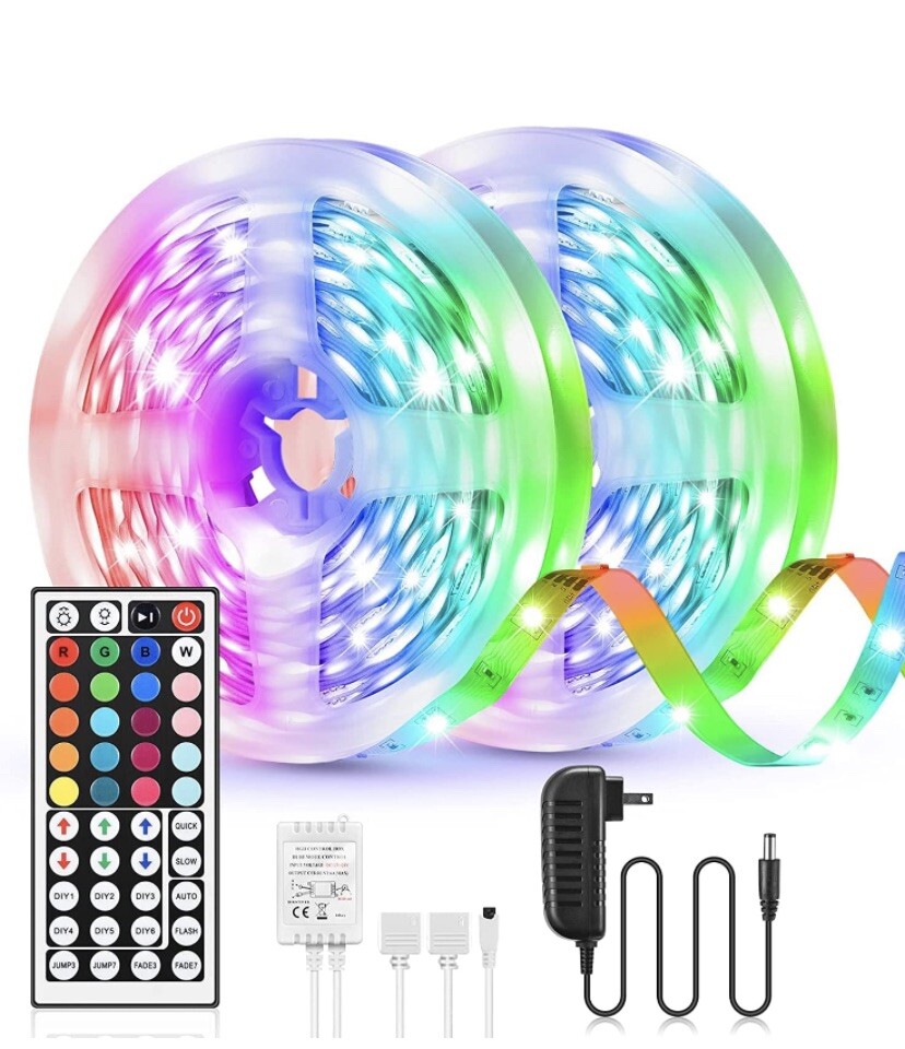 32.8FT 300 LED RGB Strip Lights for Vibrant Home Lighting-image