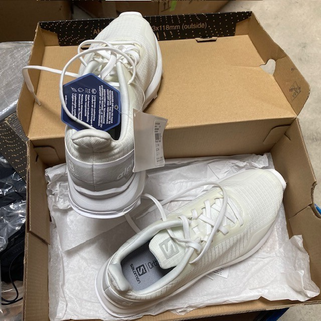 DONNA taglia US 8 Salomon ALPHACROSS 409190 BIANCO NUOVO CON ETICHETTA