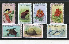 Grenada 1976 Birds Fish Animals Scott# 692-8,635 Mint LH