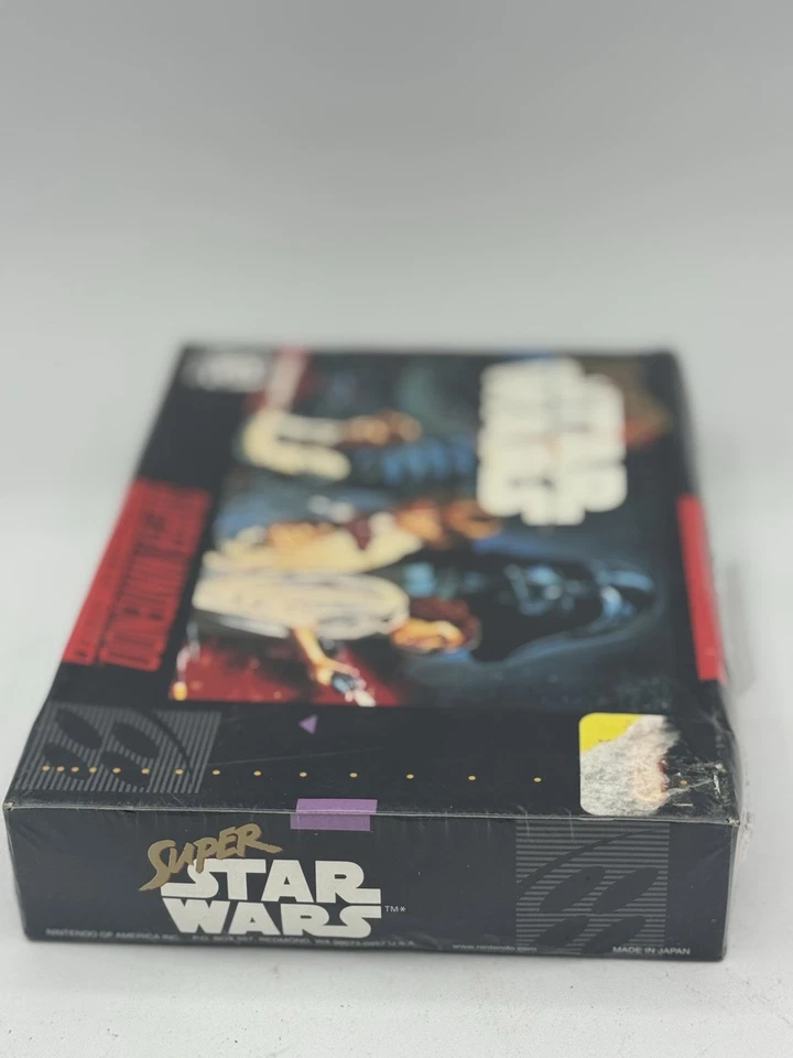 Super Star Wars SNES Super Nintendo 1992 Complete in Box CIB Star Wars- SEALED - Image 2 of 4