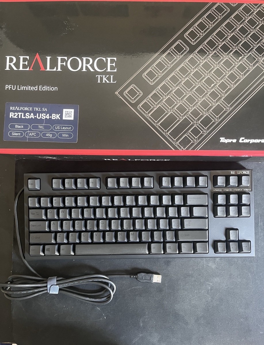 Topre REALFORCE R2TLSA-US4-BK PFU Limited Edition keyboard | eBay
