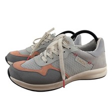 Taos Detour Grey Peach Suede Mesh Faux Fur Lined Sneakers DET-14223 Womens 10