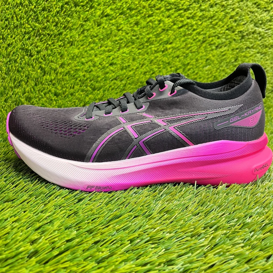 Asics Gel-Kayano 31 Mujer Talla 9 Negro Rosa Zapatos Atléticos para Correr Tenis Foto 3 de 4