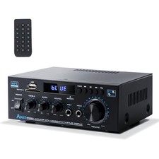 Stereo Receiver Amplifier Home Audio Bluetooth 2 Channel 600W