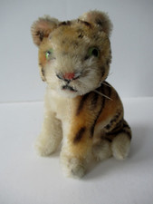 Vintage Steiff Sitting Tiger Cub 4" No Tags Moveable Head