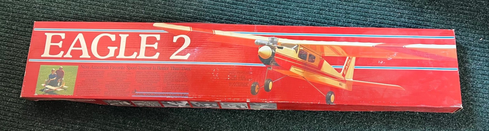 Carl Goldberg Eagle 2 RC Radio Control Kit (New Old Stock) Complete!
