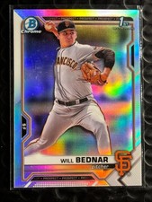 2021 Bowman Draft Chrome Will Bednar #BDC-197 Refractor RC San Francisco Giants