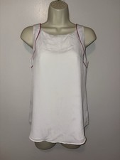 Banana Republic White Cutaway Framed Sleeveless Top Blouse 802175 NWT XS