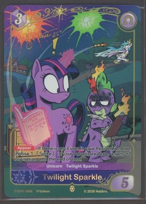 Twilight Sparkle My Little Pony Fantasy Wonderland Shining Gold Rare  BP01-GR01