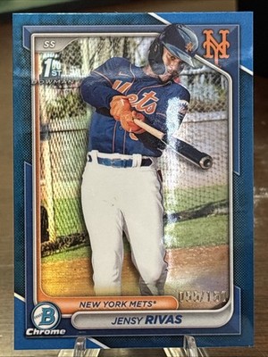 2024 Bowman Chrome - Prospects Jensy Rivas #BCP-251 Blue Refractor /150 (RC)