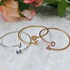Custom Stainless Steel Name Bracelets for Women - Adjustable, Heart Charm