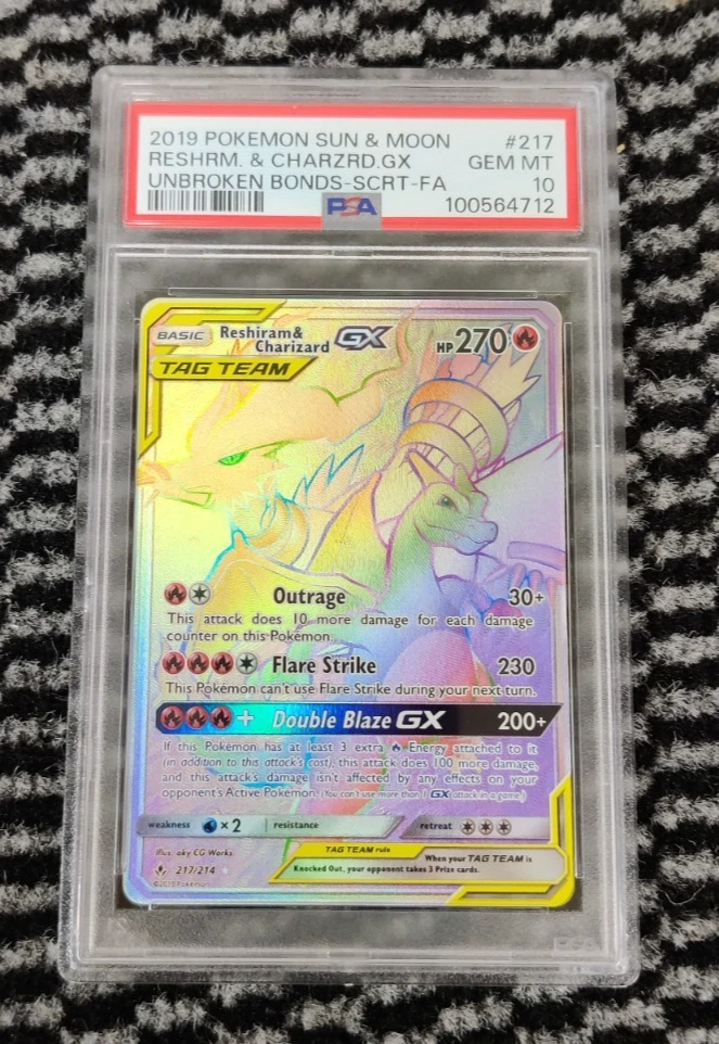 Reshiram Pokémon TCG Professional Sports Authenticator (PSA