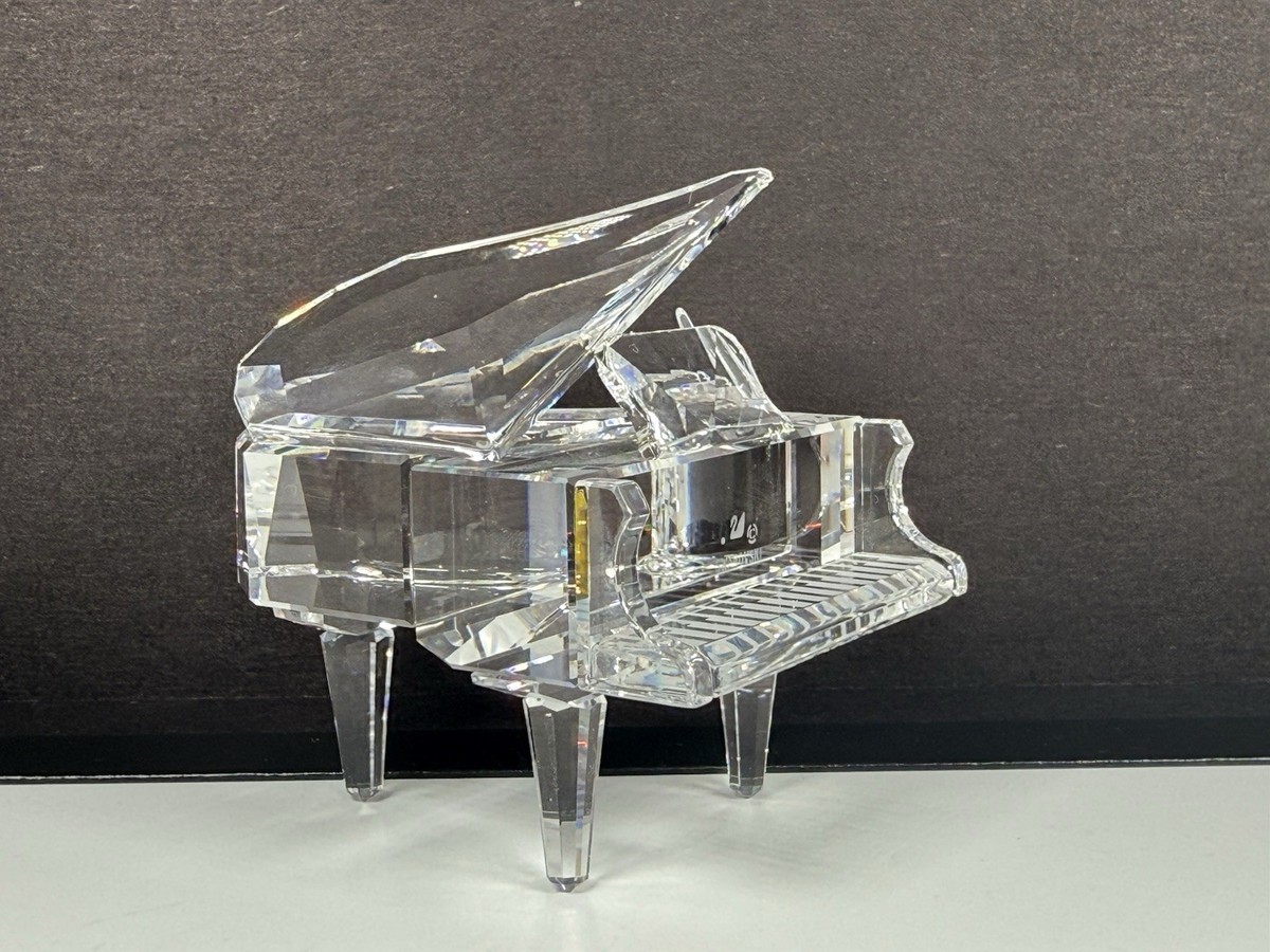 Swarovski crystal grand piano retired marked/no stool | eBay