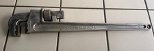 Vintage Schick 24 Aluminum Pipe Wrench Made In Usa Forged Light