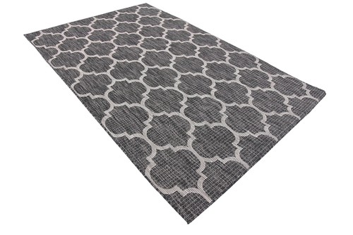 Unique Loom Outdoor Trellis Collection Area Rug (5' 1" x 8' Rectangle, Black/... - Picture 5 of 10