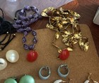 Jewelry Estate Lot  Junk Drawer Assorted Necklaces, Matching Earrings, Pins — photo 5
