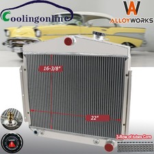 3-row Aluminum Radiator For 1955-1957 Chevy Bel Air Small Block Big Block L6 V8 3-row Aluminum Radiator For 1955-1957 Chevy Bel Air Small Block Big Block L6 V8