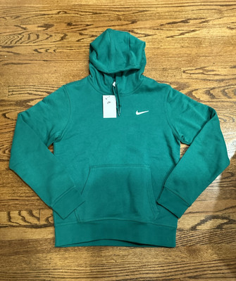 Nike Men's Solo Swoosh Club Fleece Hoodie Mens Small Celtic Green  611457-365 NWT