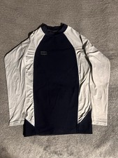 O'Neill HyperFreak 1.5mm Long Sleeve Top Large Blue Gray Compression Rashguard