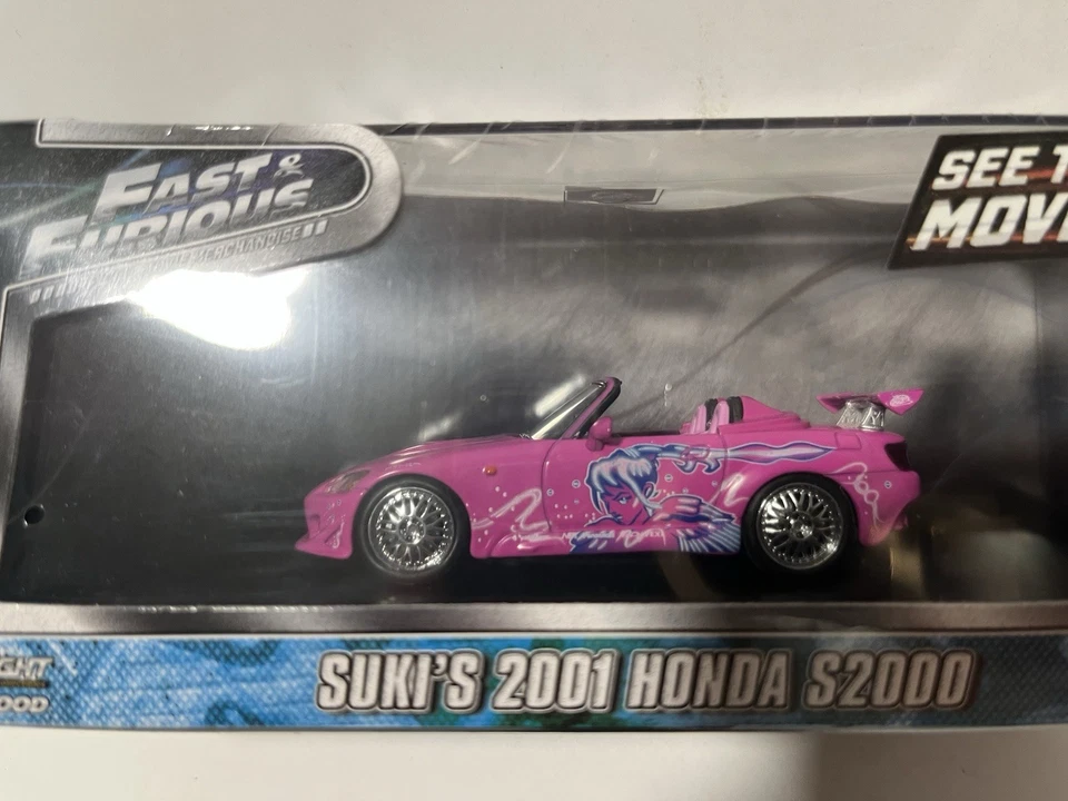 1/43-Greenlight-Fast&Furious-SUKI’S 2001 HONDA S2000- Pink - New-Sealed-Limited - Imagen 2 de 4