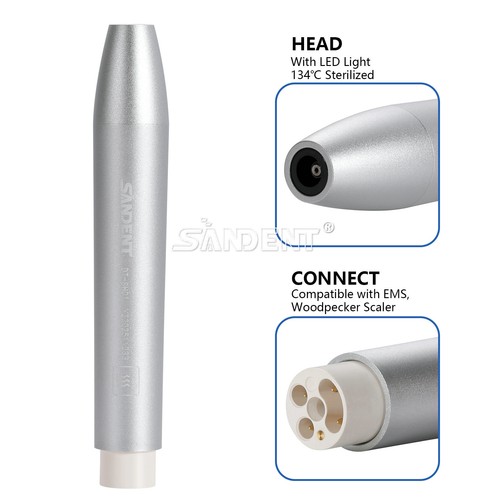 SANDENT Manipolo scala piezoelettrica ad ultrasuoni LED dentale HW-5L per SKYSEA EMS - Foto 19 di 21