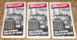 3-lot pitt ohio express pocket notebooks new