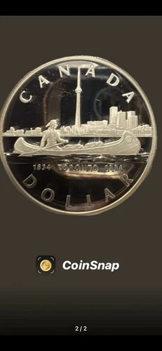 1984 Canada Silver Dollar (1971-Present) — photo from the most recent tracked eBay sale