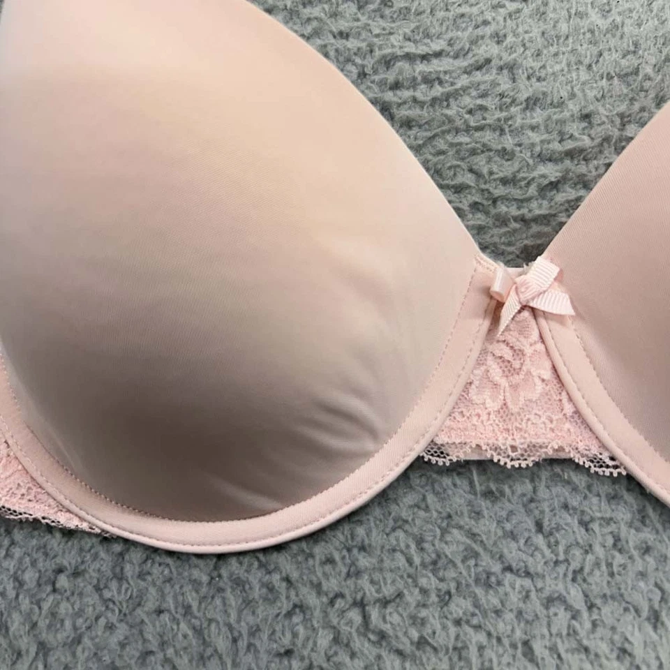 Gilly Hicks Bra 34D T-Shirt Bra Lightly Lined Multiway Pink Smooth - Image 2 of 4