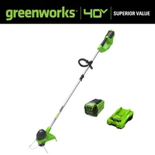 Greenworks 40V 12" String Trimmer with 2.0 Ah Battery & Charger 2101602