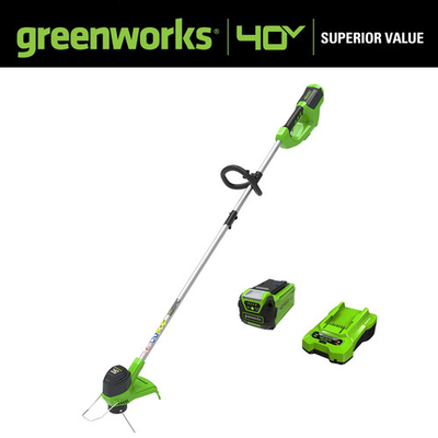 #ad #ad Greenworks 40V 12quot; String Trimmer with 2.0 Ah Battery amp; Charger 2101602 $92.86