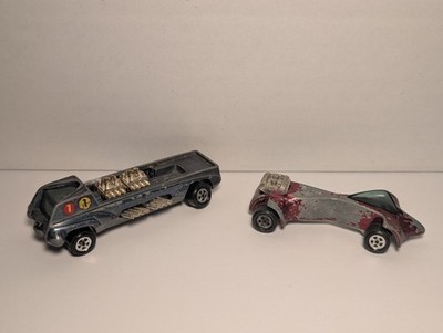 Lot Vintage Johnny Lightning Wasp And Hairy Hauler Vintage Original See Pics!