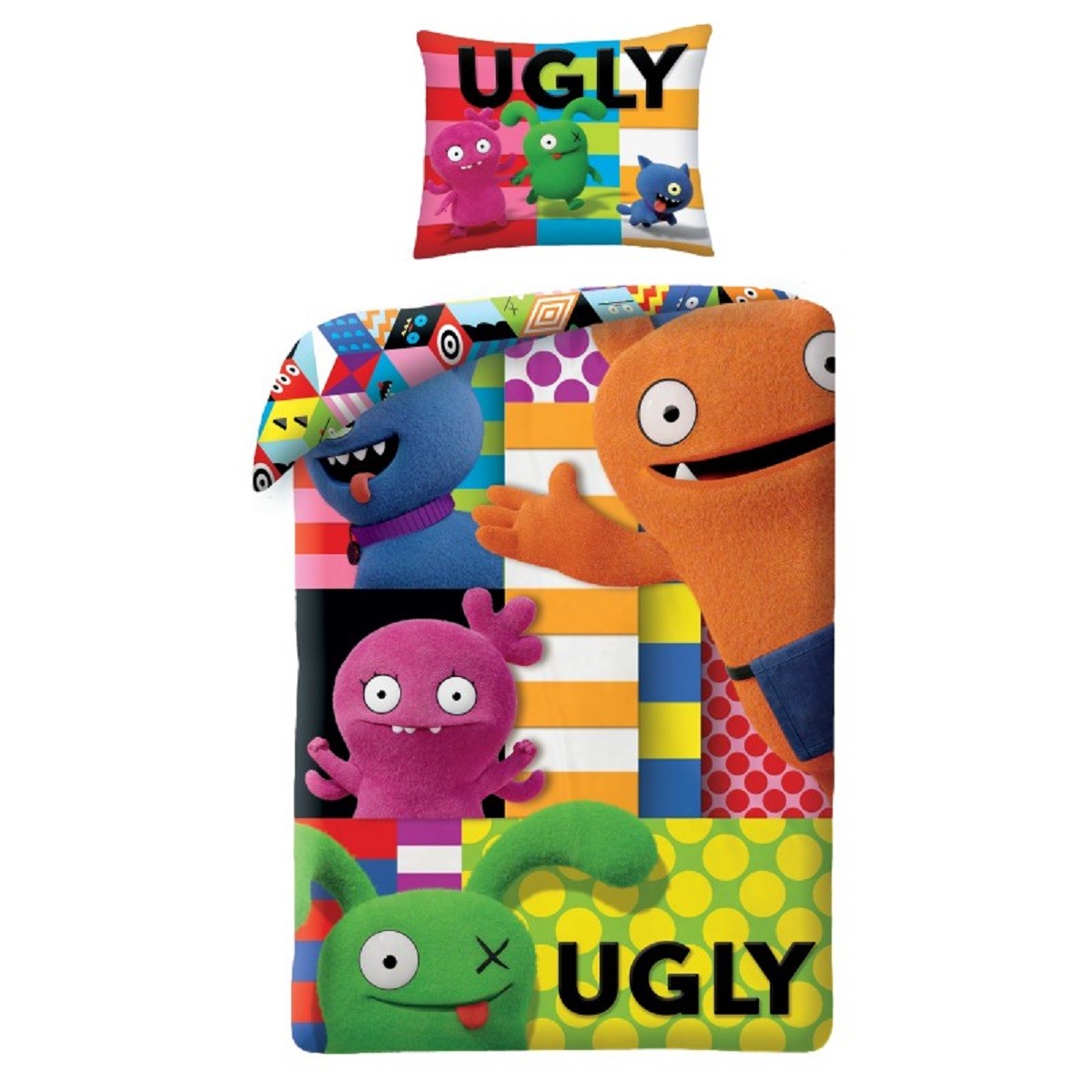 Ugly Dolls Bettwsche Set aus Baumwolle 140 200 cm 70 90 cm 6990₽