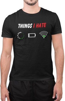 Things I Hate Sarcastic Nerd Programmer Computer Geek Gamer Kinder Unisex T-Shirt