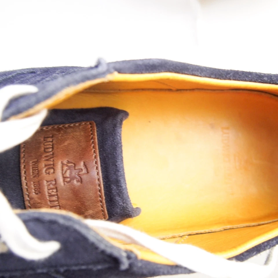 Ludwig Reiter Sneaker 44 EU 11 US Herren Low Top Blau Wildleder Trainer - Bild 4 von 4