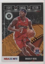 2019 Panini NBA Hoops Premium Stock Lights Camera Action Orange Bradley Beal o1h